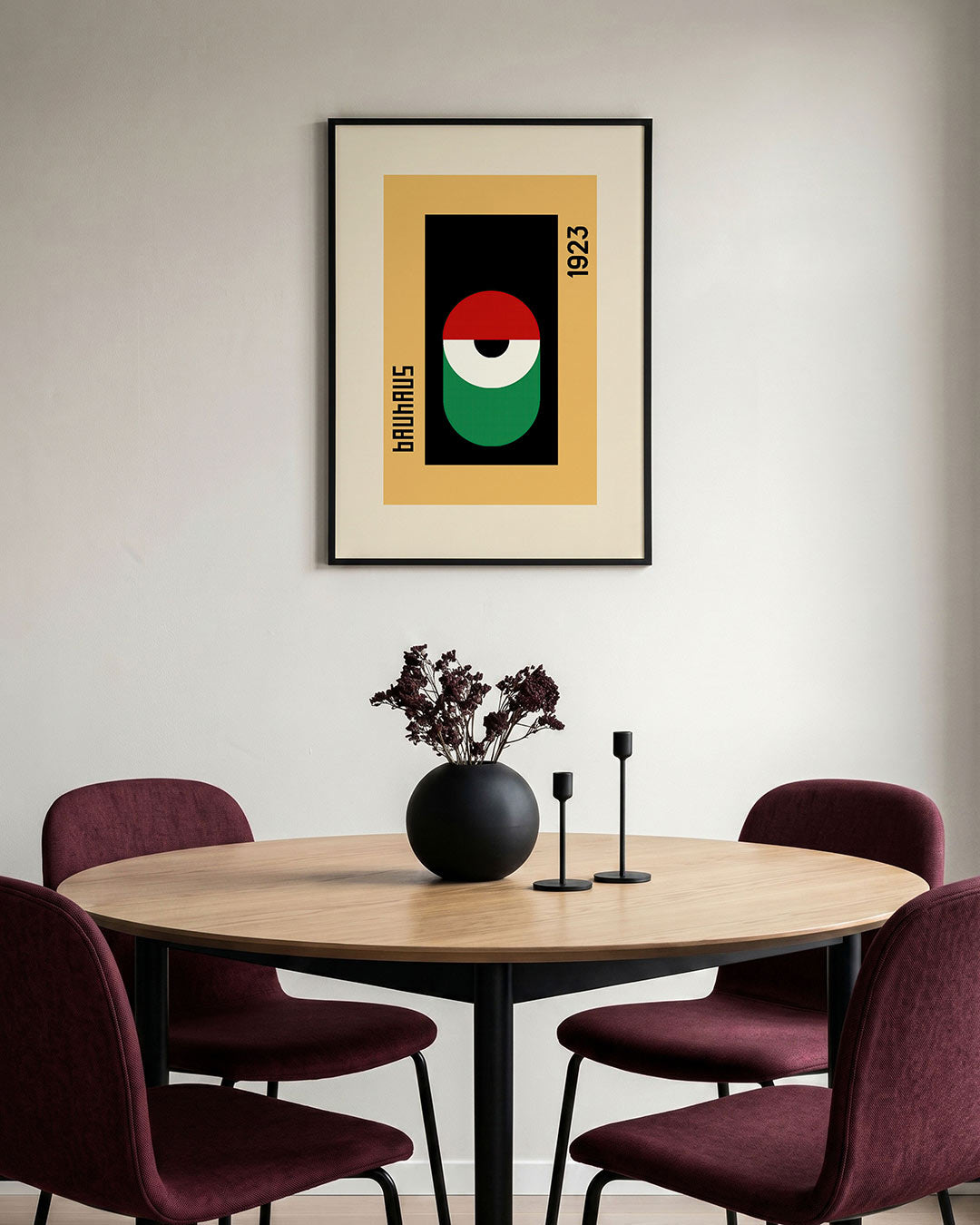 Abstracte – staande Bauhaus poster voor aan de muur