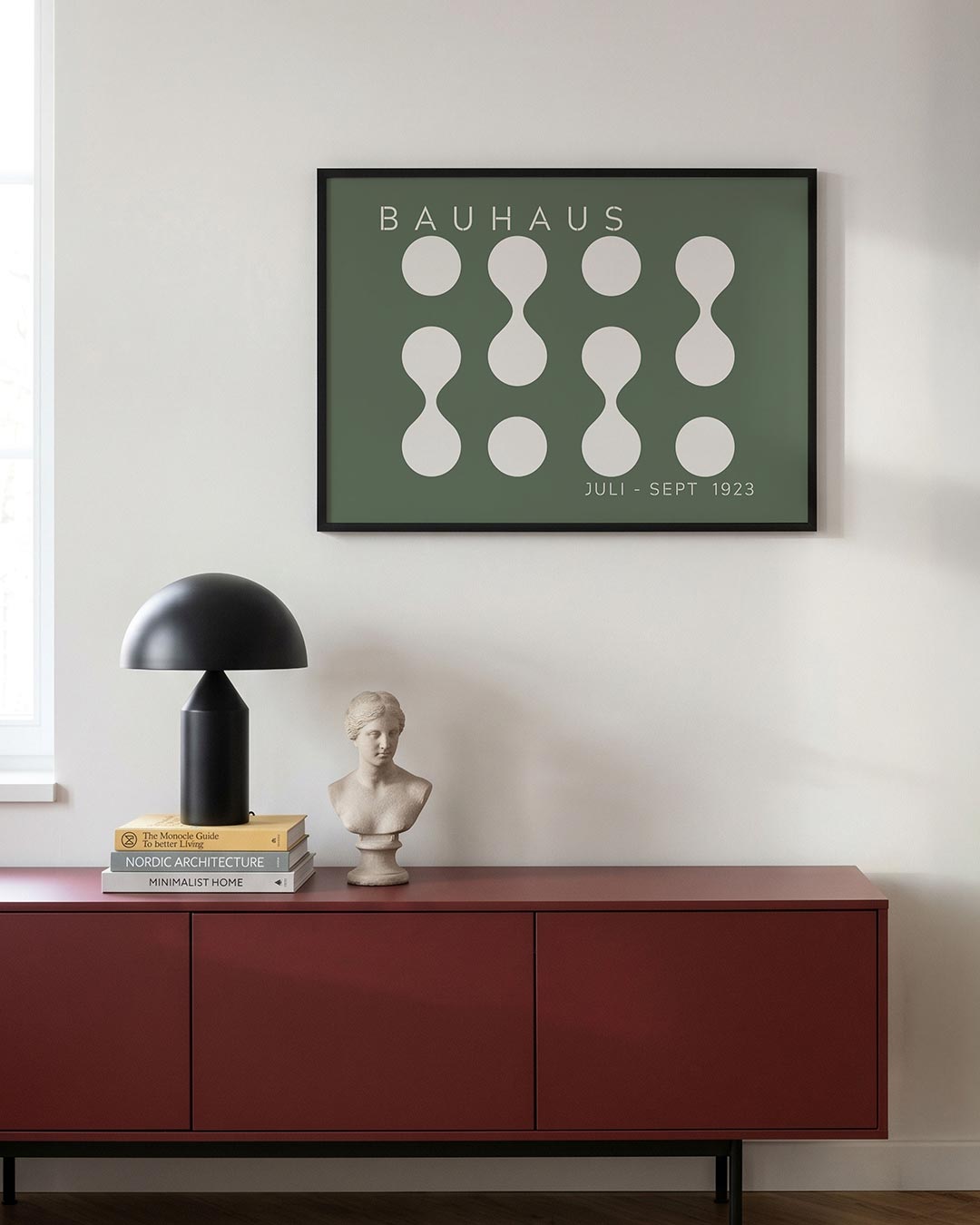 Vorm en balans – moderne Bauhaus wandkunst als poster