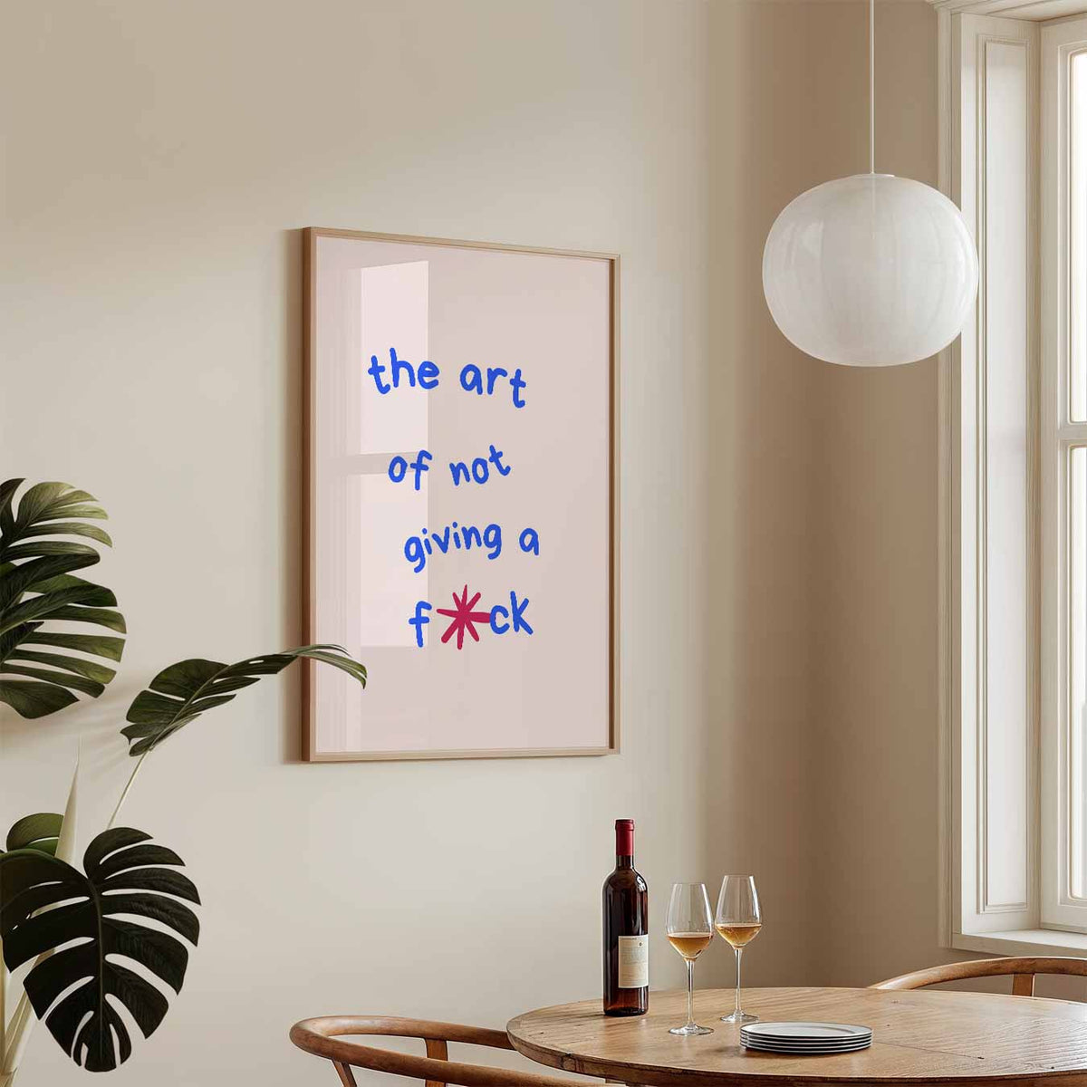 De Kunst van Loslaten – tekstposter in staand formaat