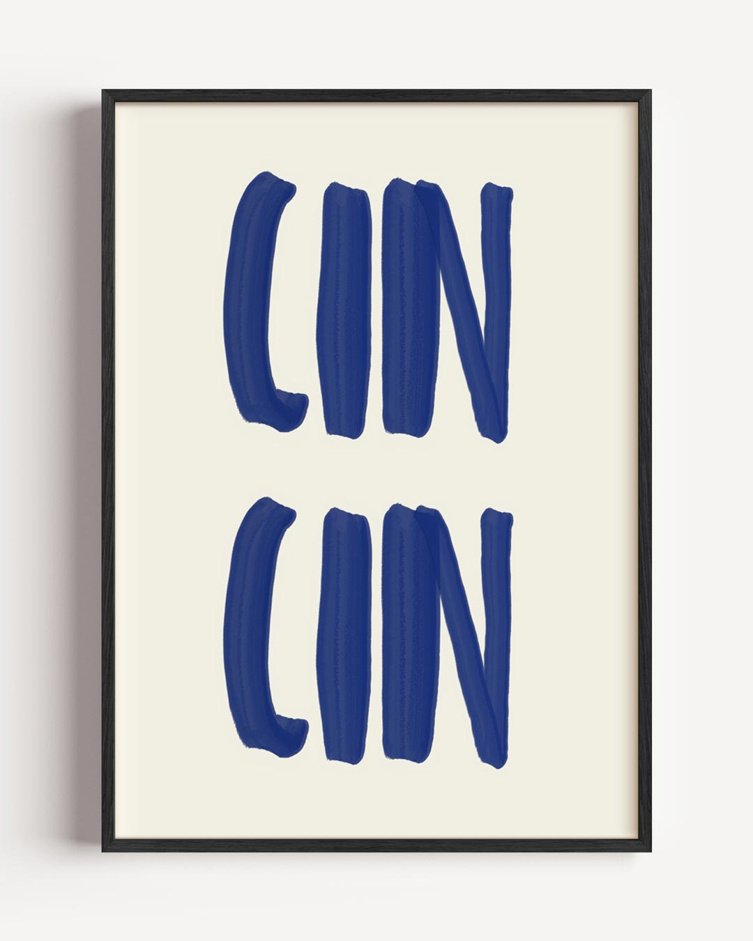 Moderne Typografie Dubbele Woorden – keuken portret poster als wanddecoratie