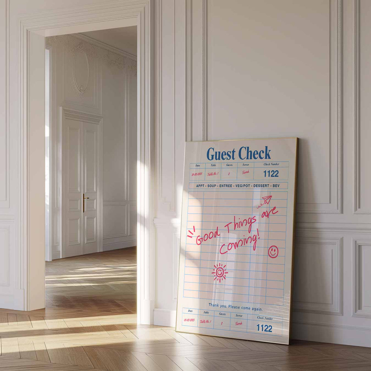 Optimistische Toekomst – zomer poster als frisse staande wanddecoratie