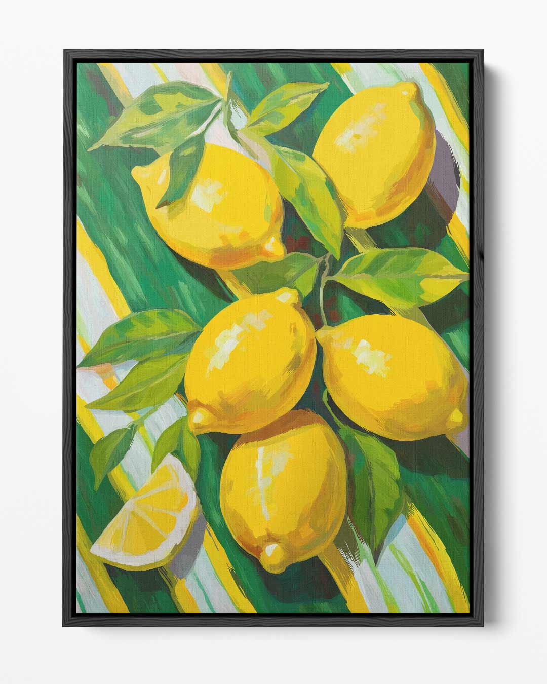 Zonnige Citroenen – portret kunstwerk als wanddecoratie