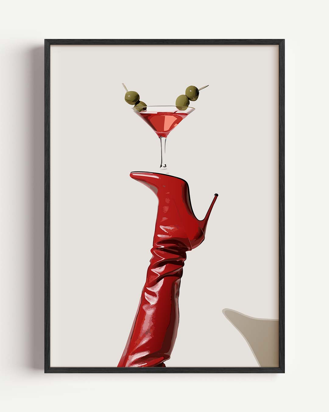 Stijlvol Cocktails & Hakjes – zomer portret poster als wanddecoratie