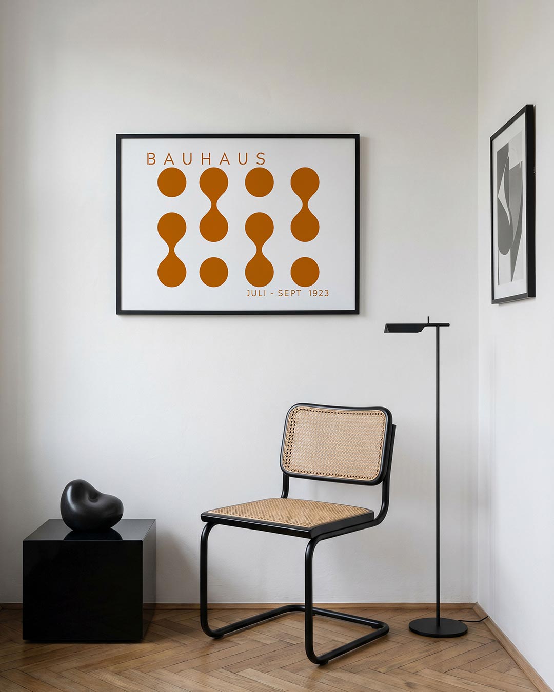 Vorm en balans – geometrische Bauhaus poster in liggend formaat