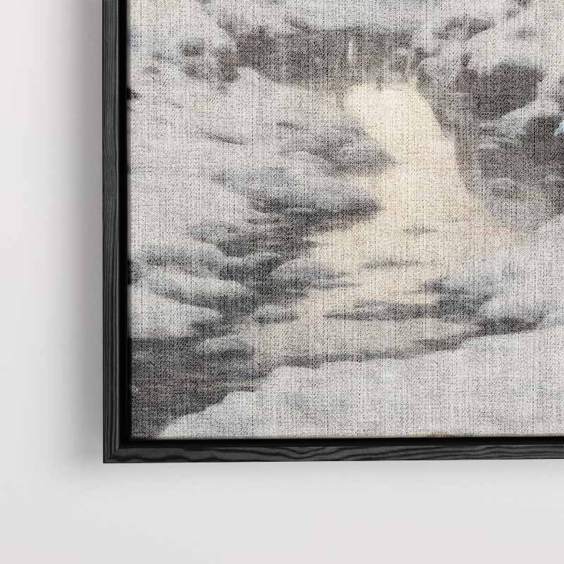 Winterse Rust in het Landschap – staand kunstwerk voor modern interieur