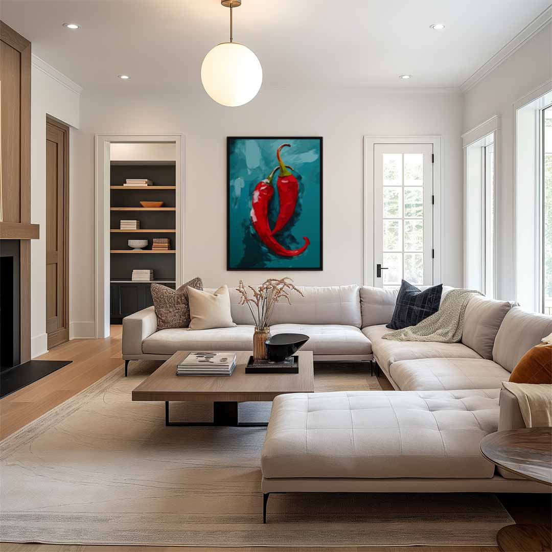 Spice Up Your Space – dibond wanddecoratie in staand formaat