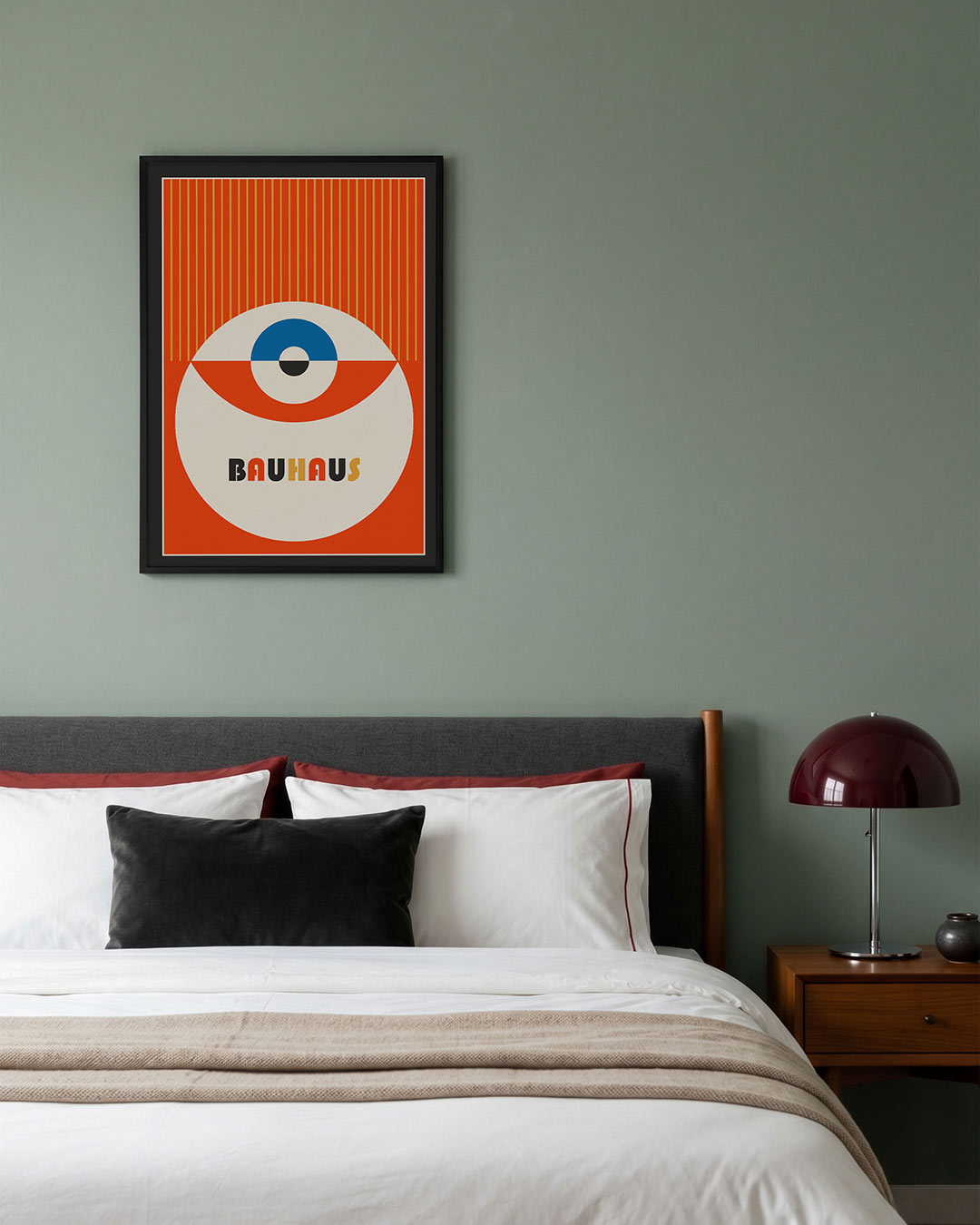 Vorm en kleur – geometrische poster in Bauhaus-stijl van WallArtistic