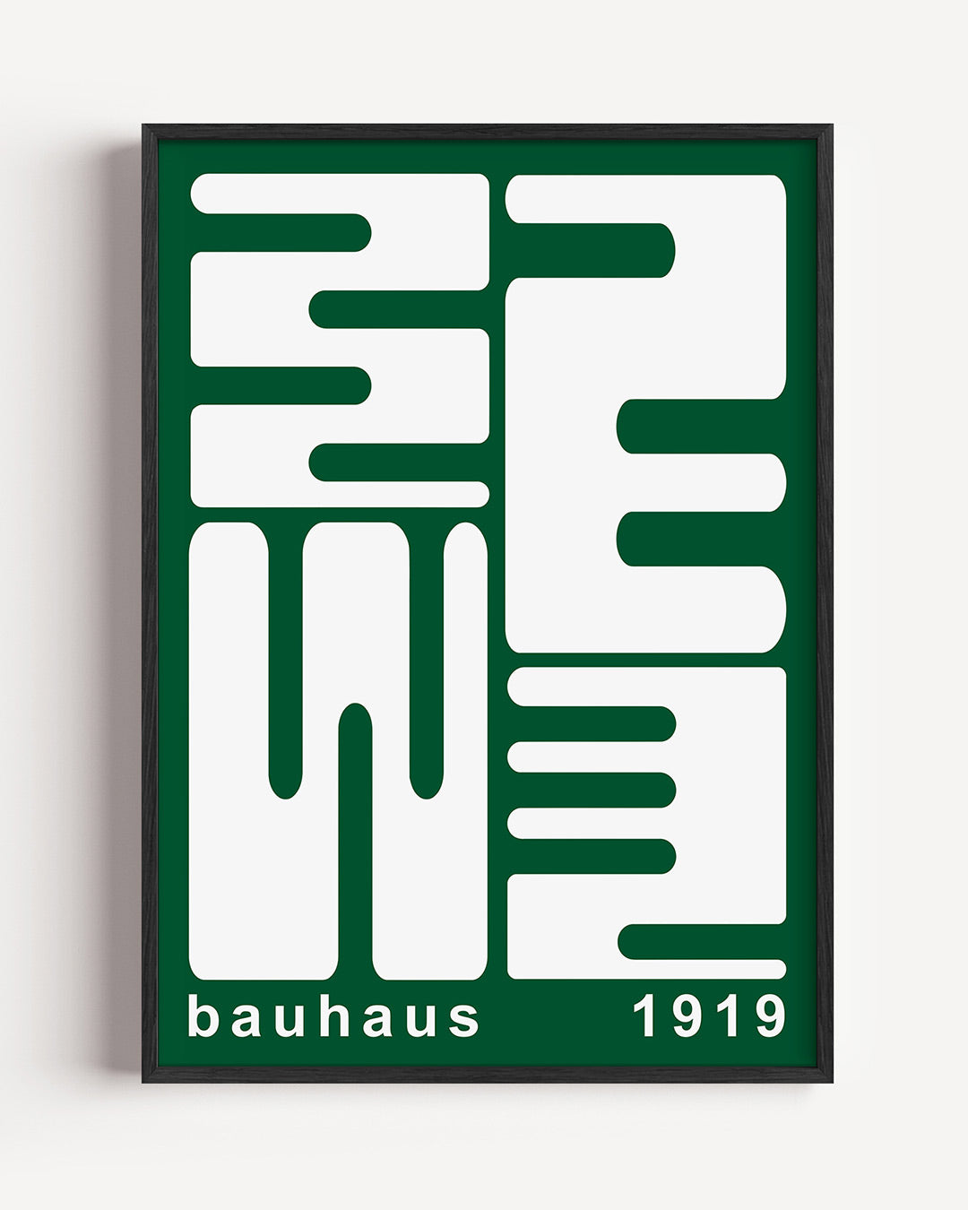 Lijnen en vlakken – staande Bauhaus poster als wanddecoratie