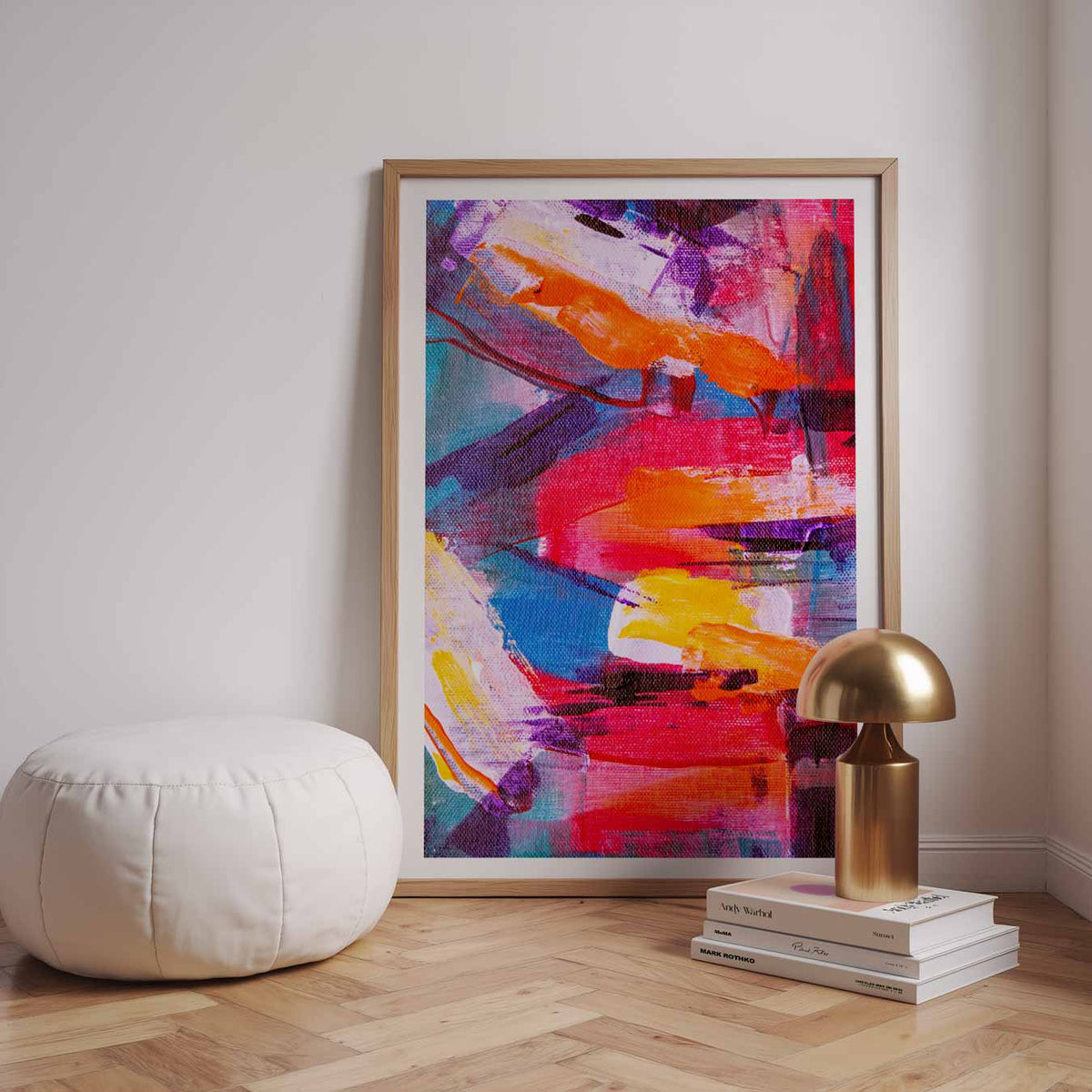Abstract Kleurenpalet – urban poster in staand formaat