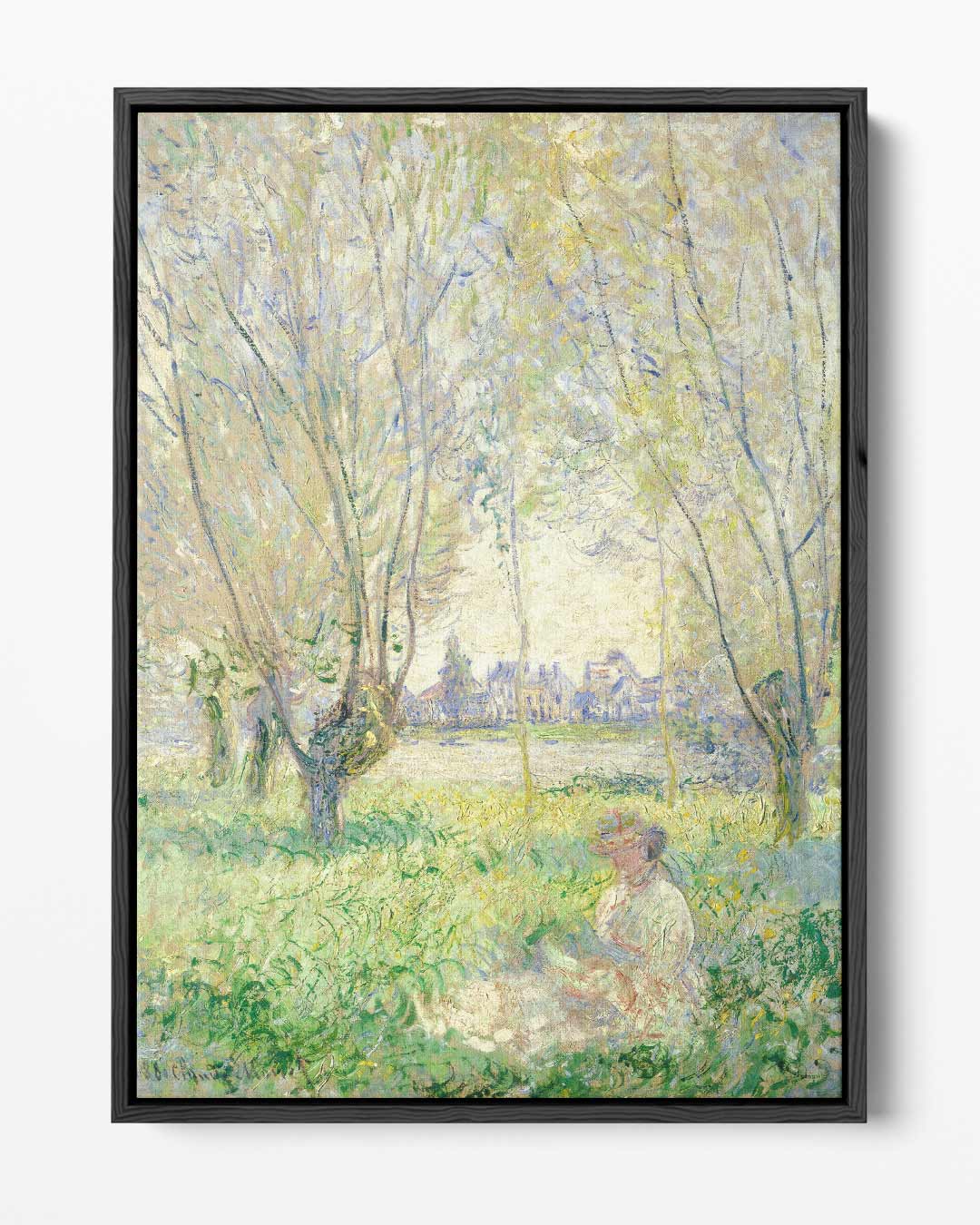 Zomerdag onder de Bomen – portret kunstwerk als wanddecoratie