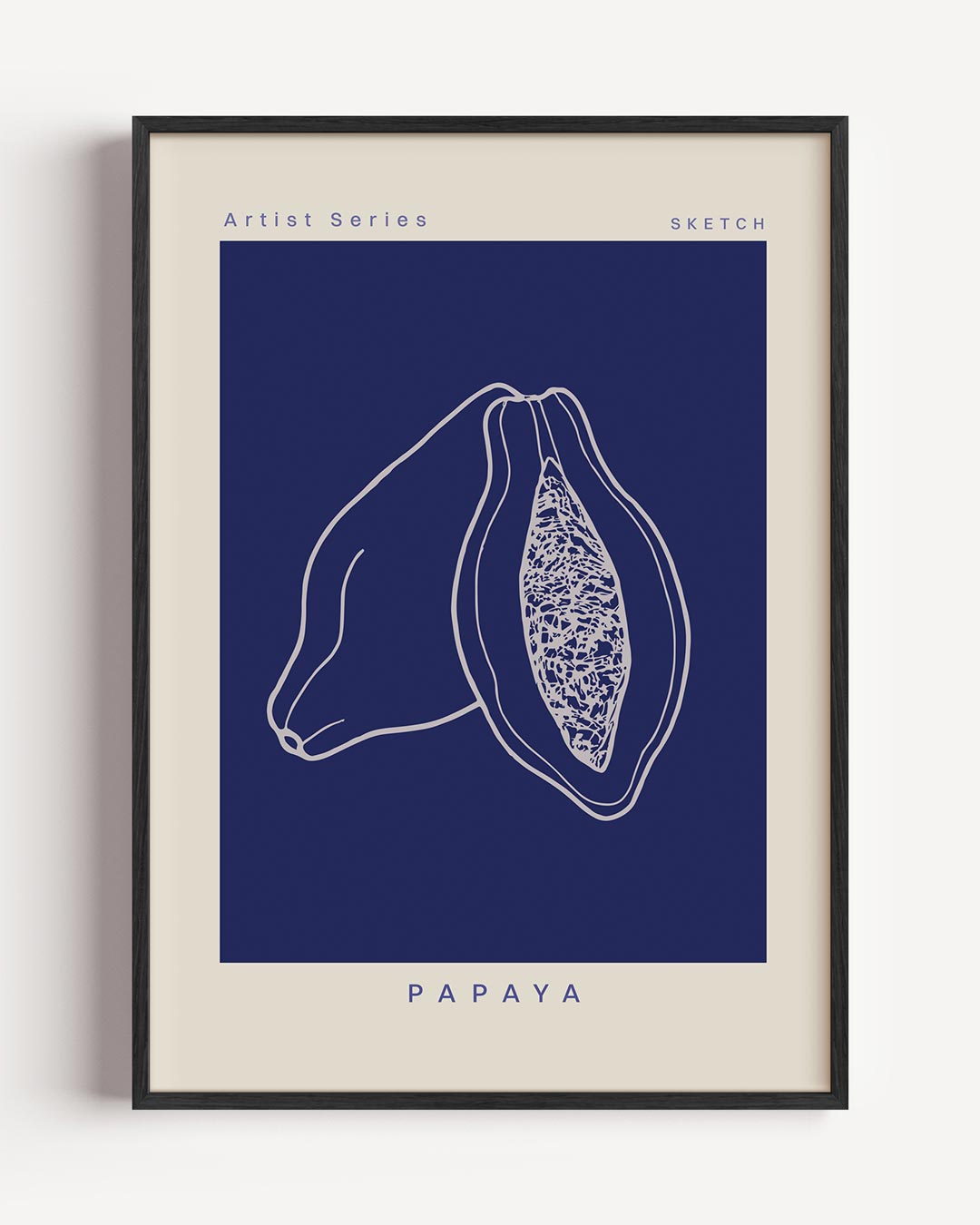 Papaya Artist Series – keuken portret poster als wanddecoratie