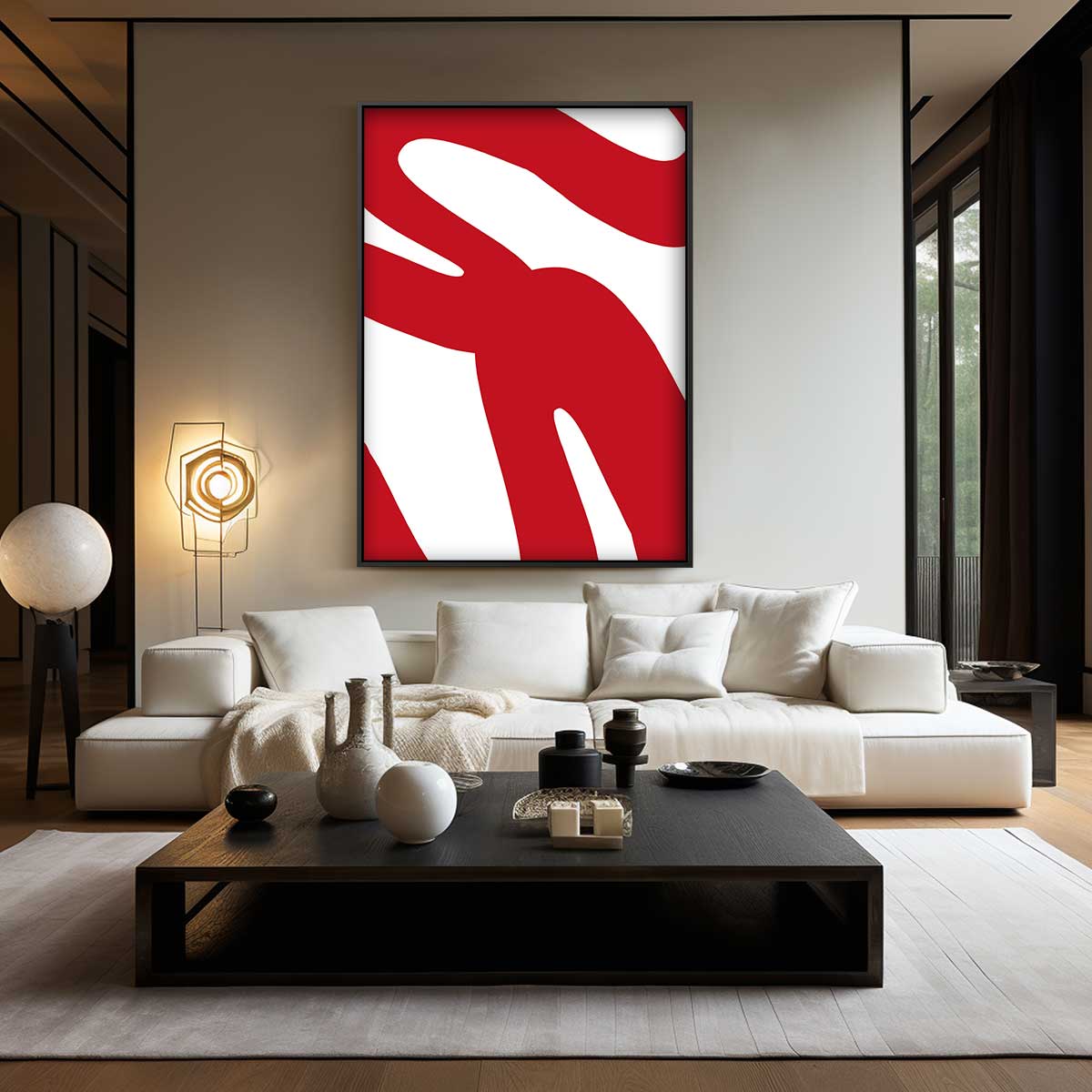 Vurig Abstract – modern portret kunstwerk van WallArtistic