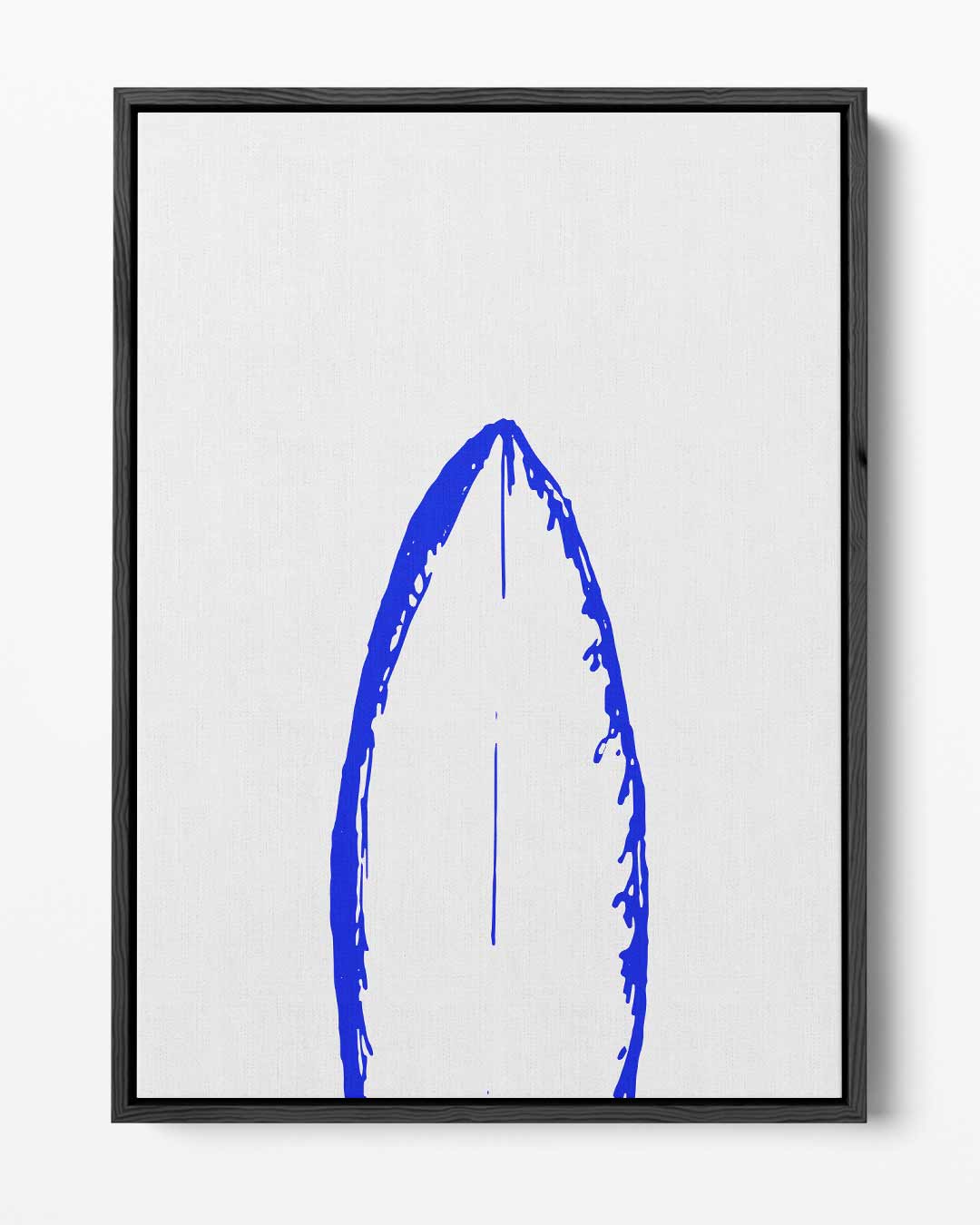 Blauwe Vleugelafdruk – portret kunstwerk als wanddecoratie