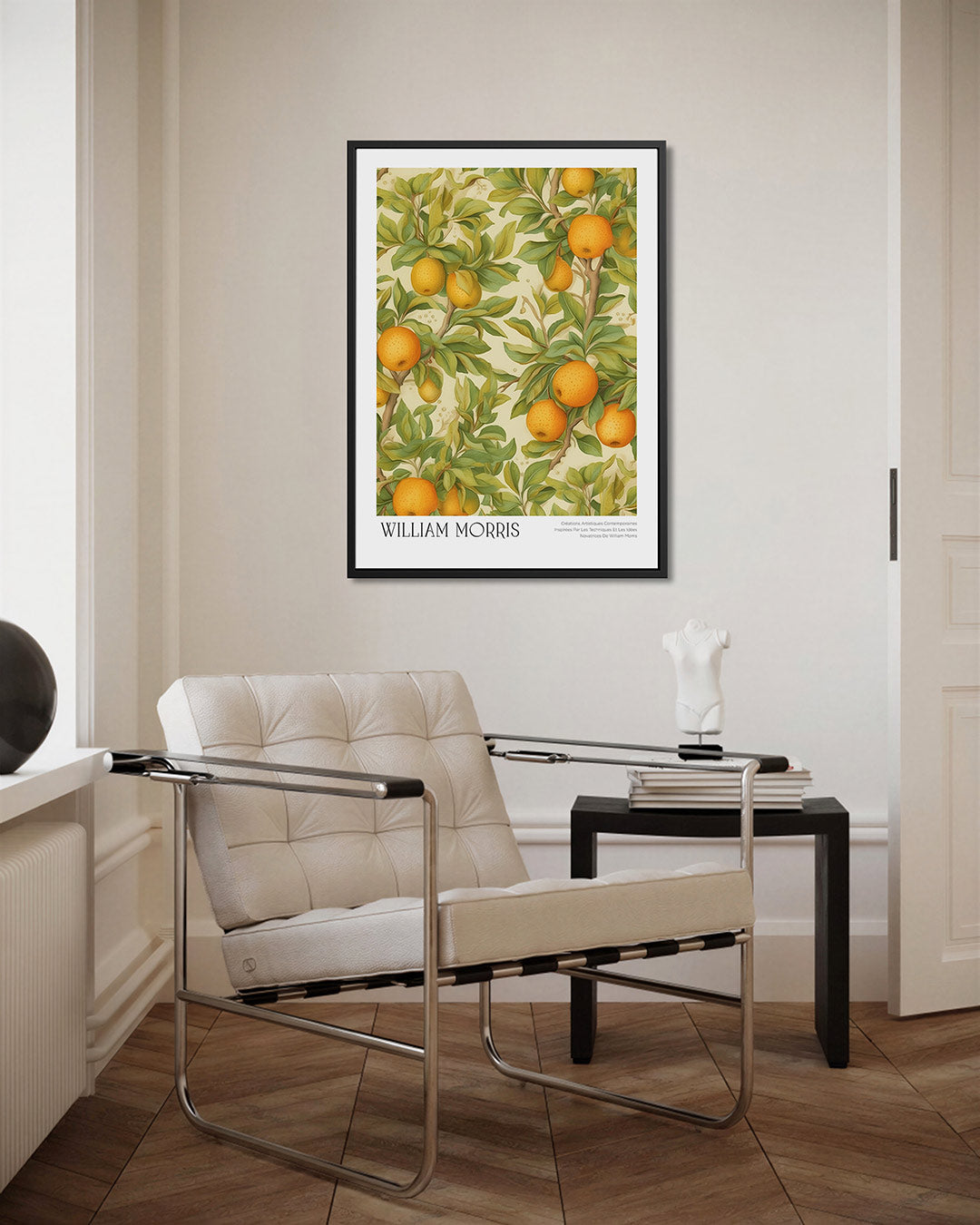 Citrus en bladeren – kunstwerk als stijlvolle wanddecoratie