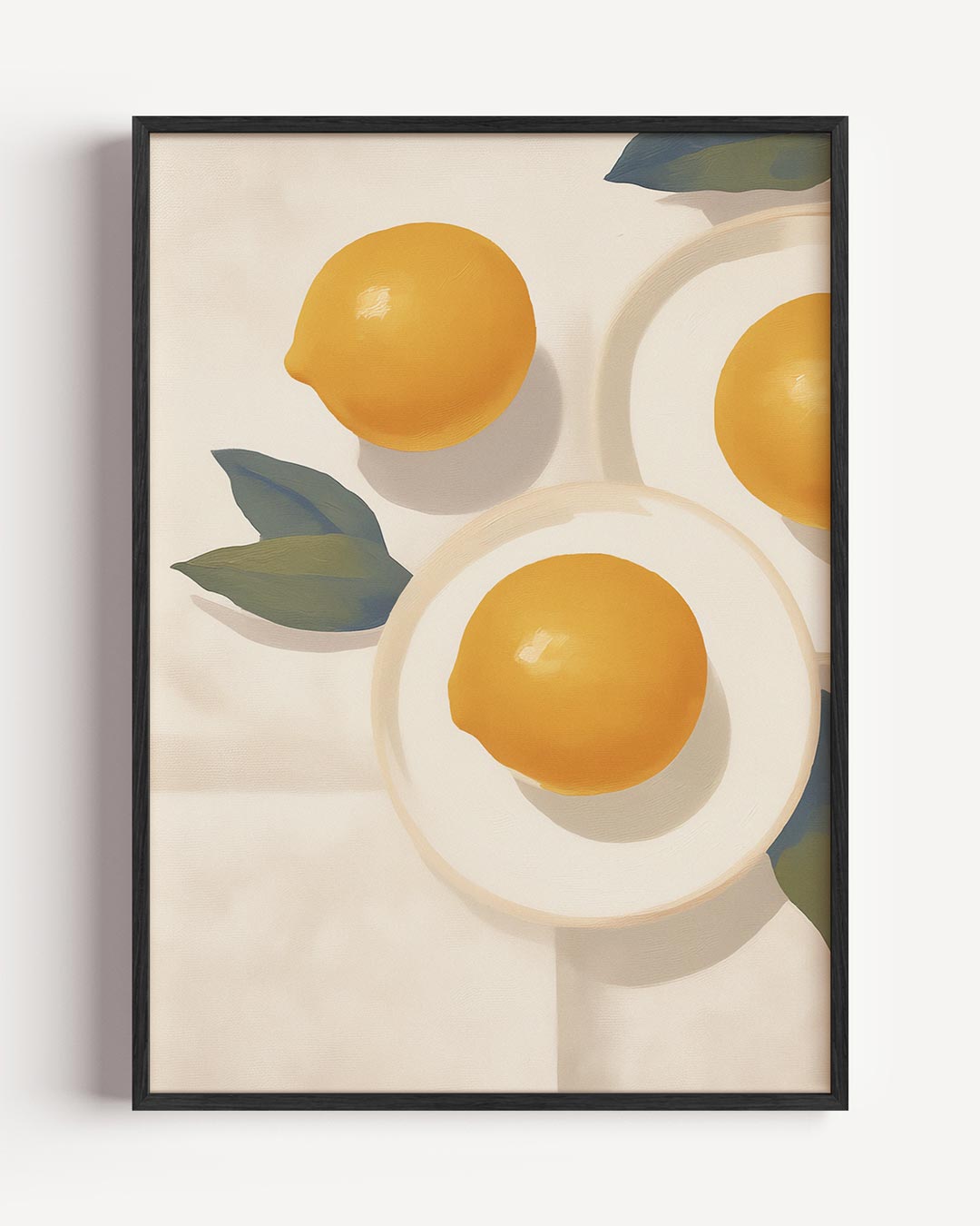 Citroenen op Schalen Variatie – keuken portret poster als wanddecoratie