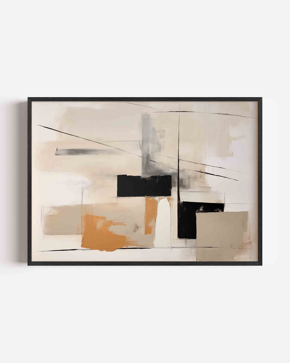 Abstracte vormen – abstracte landscape poster als wanddecoratie
