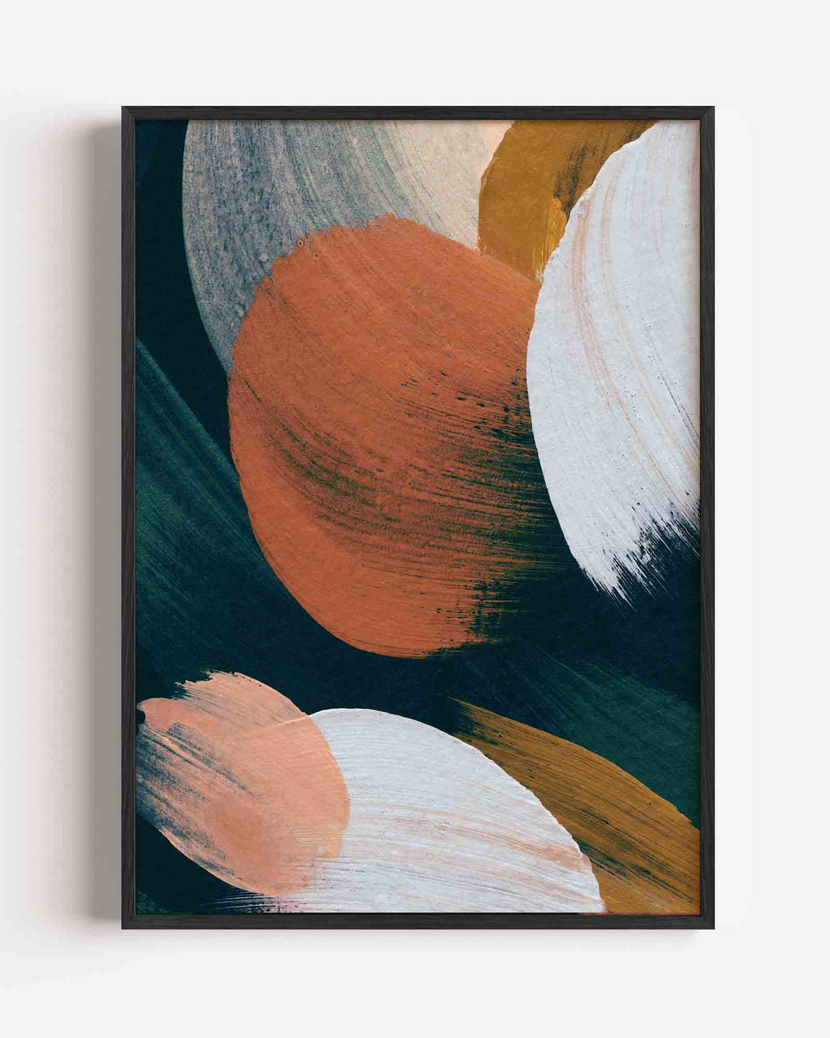 Abstracte vormen – schilderkunst portret poster als wanddecoratie