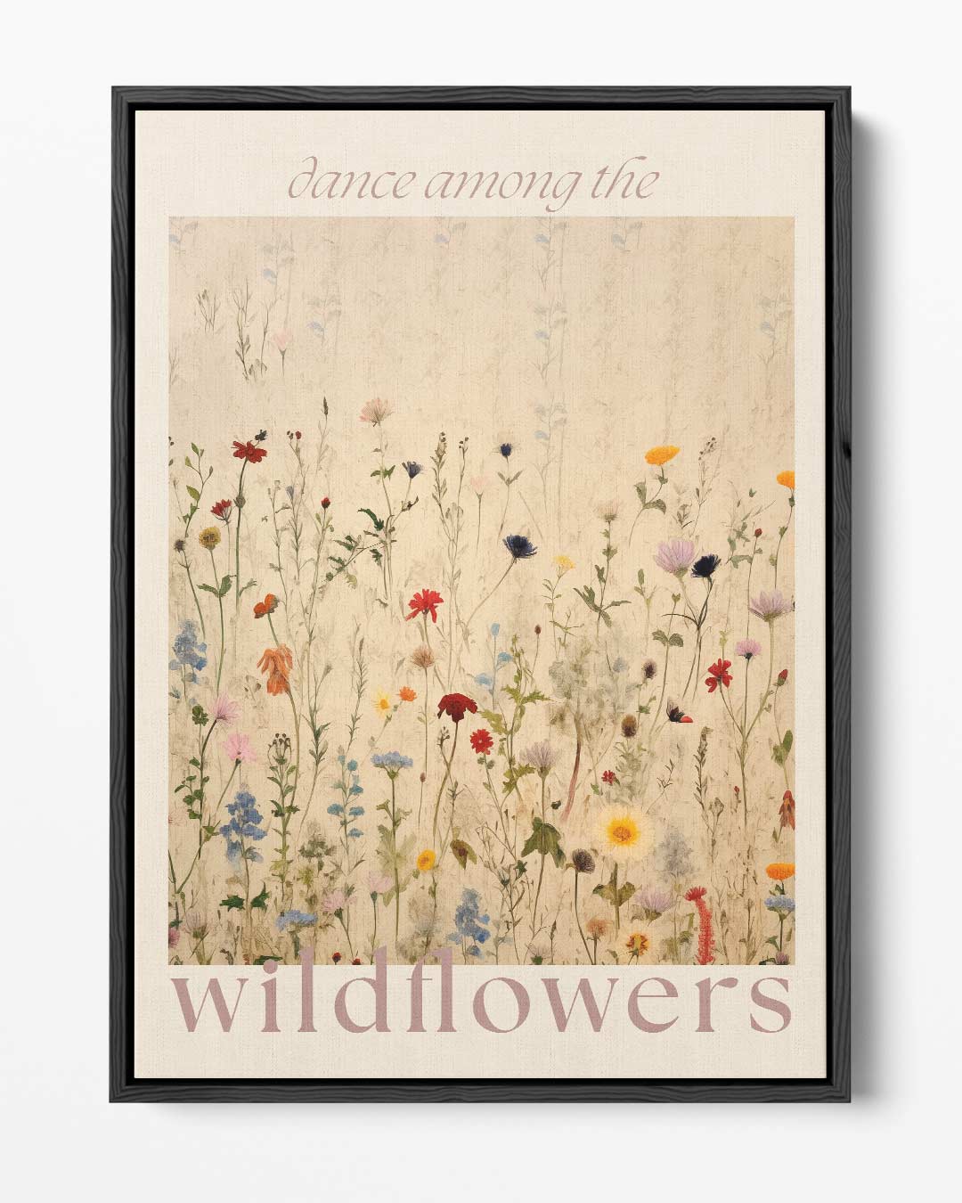 Dans tussen de Wilde Bloemen – portret kunstwerk als wanddecoratie