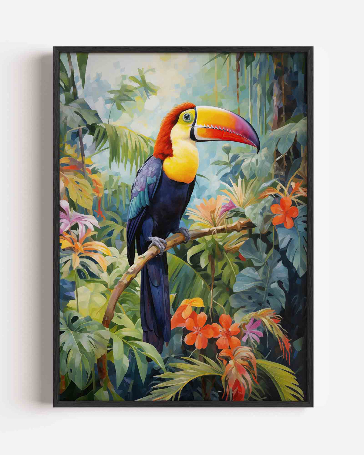 Tropische toekan – jungle portret poster als wanddecoratie