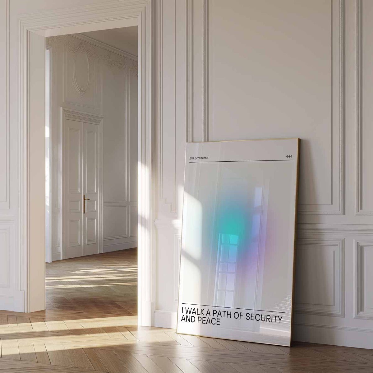 Veiligheid en Vrede Wandposter – mindful poster in staand formaat