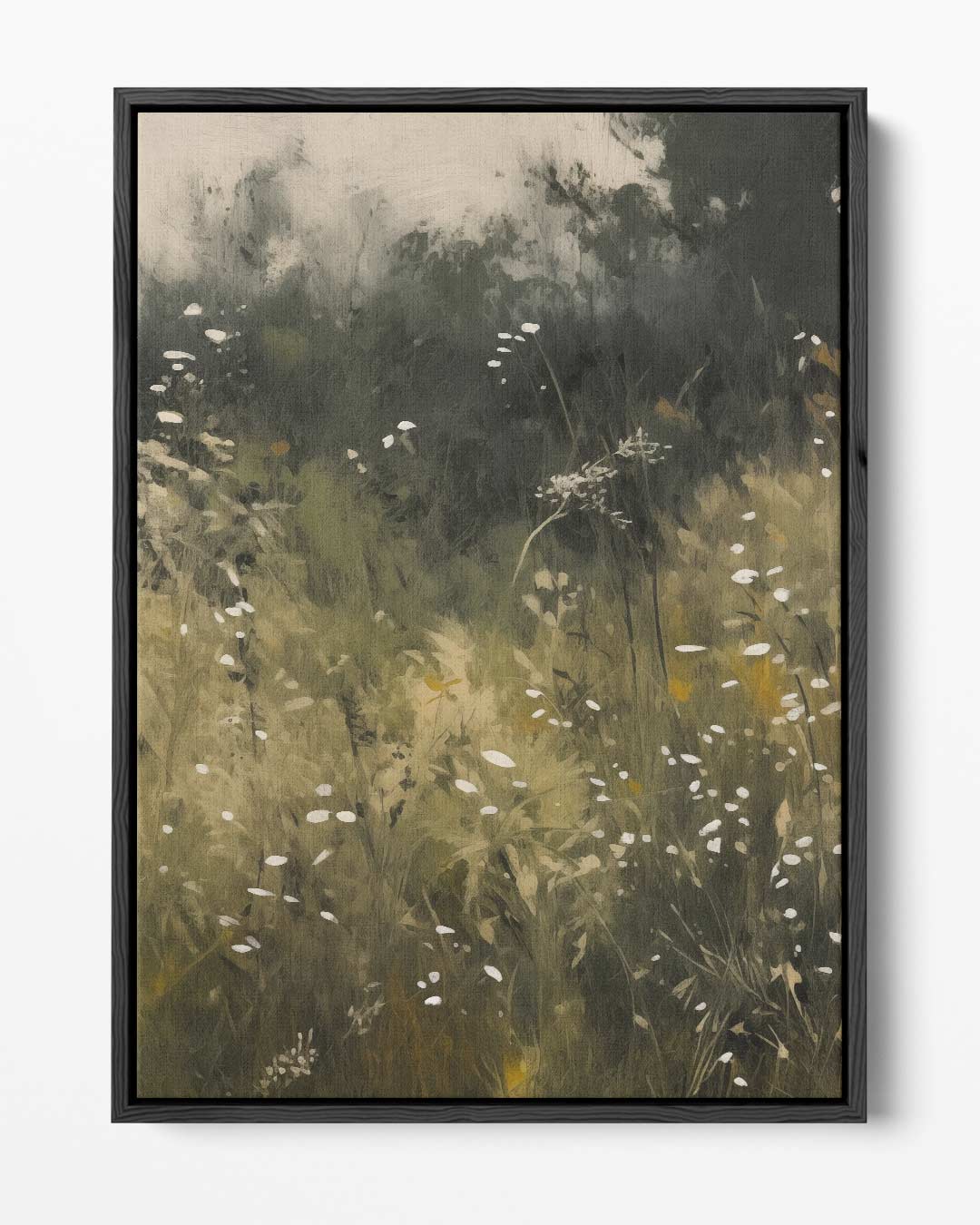 Betoverend Bloemenveld – portret kunstwerk als wanddecoratie