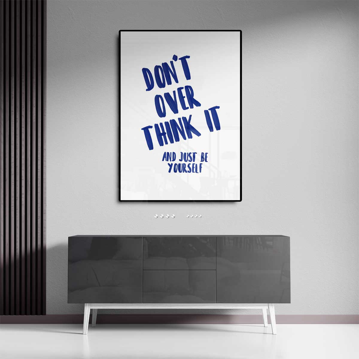 Simpelweg Jezelf Zijn Poster – canvas kunstwerk als wanddecoratie