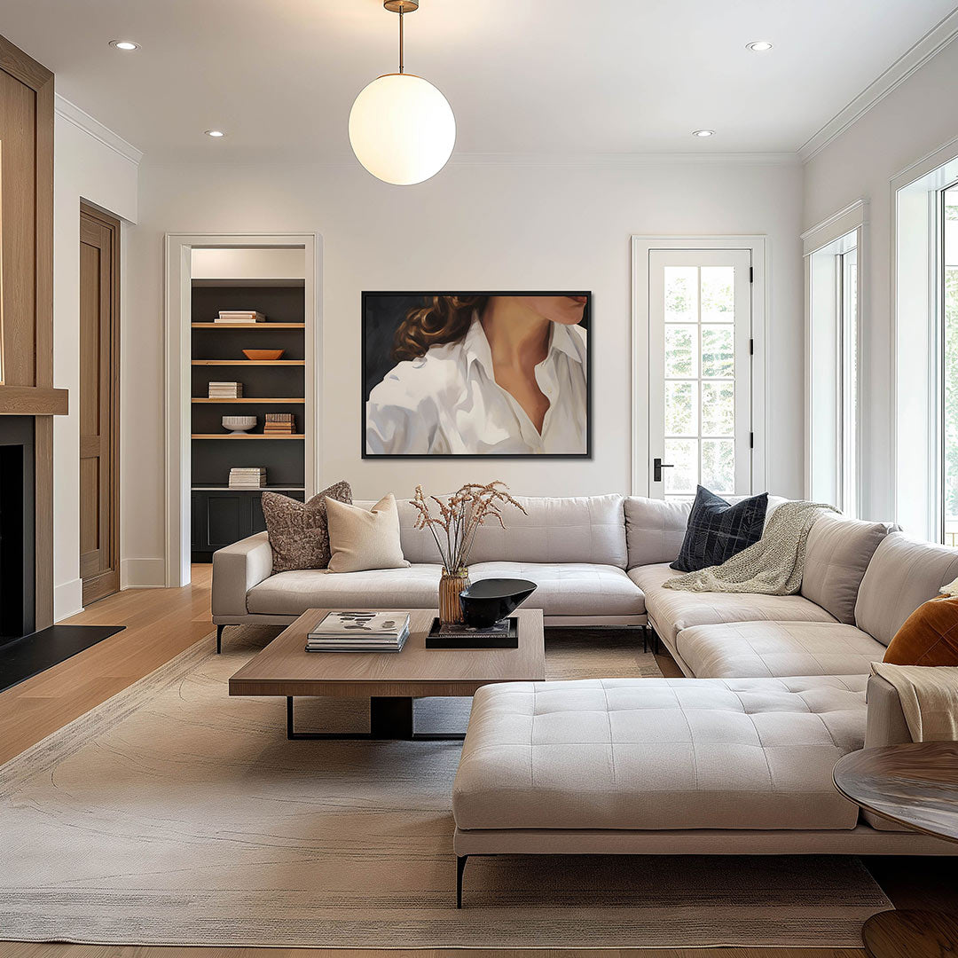 Elegante vrouwelijke vorm – op canvas, dibond of plexiglas