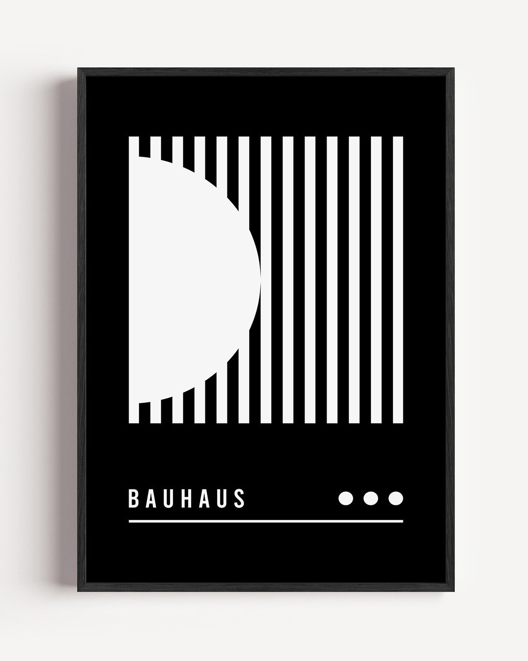 Lijnen en vlakken – staande Bauhaus poster als wanddecoratie