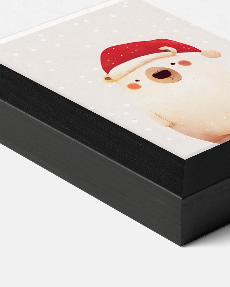 Schattige Kerstbeer – kids portret poster, afbeelding 7