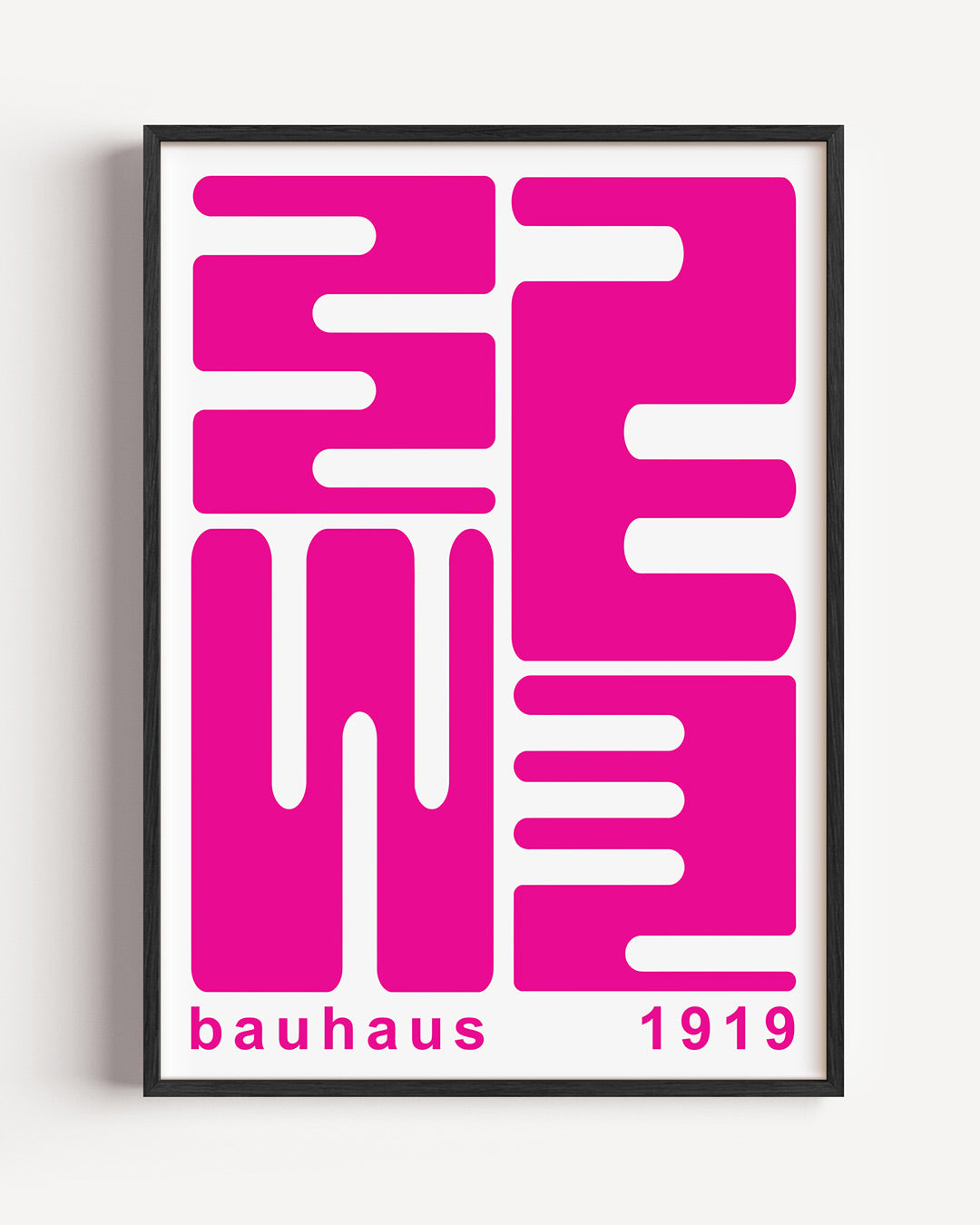 Vorm en kleur – staande Bauhaus poster als wanddecoratie