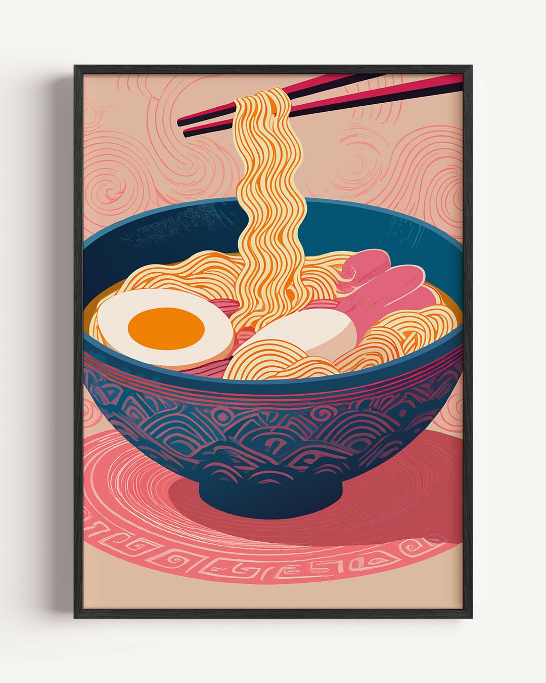Ramen Liefhebbers – keuken portret poster als wanddecoratie