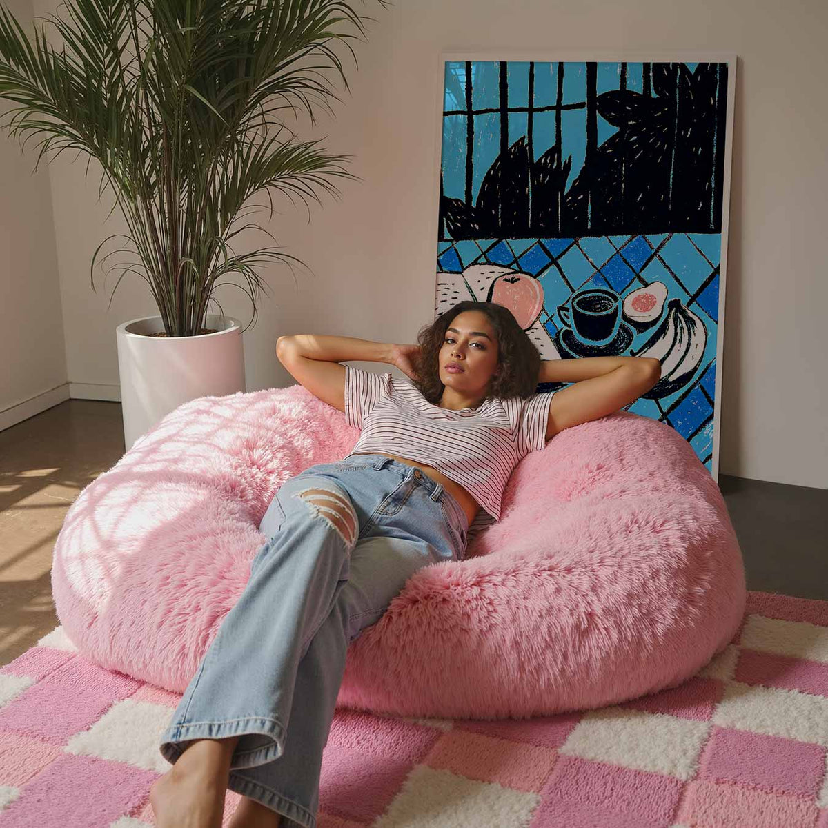 Stijlvolle Ontbijt Illustratie – culinaire wandkunst als portret poster