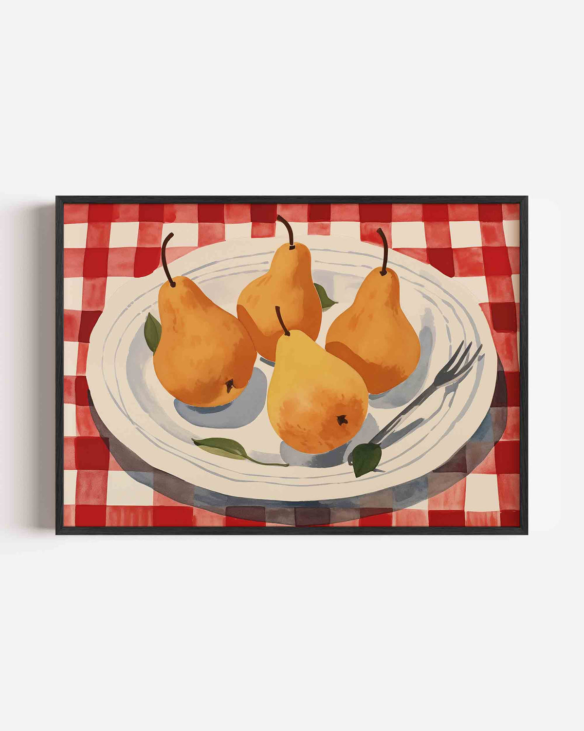 Peren op bord – keuken landscape poster als wanddecoratie