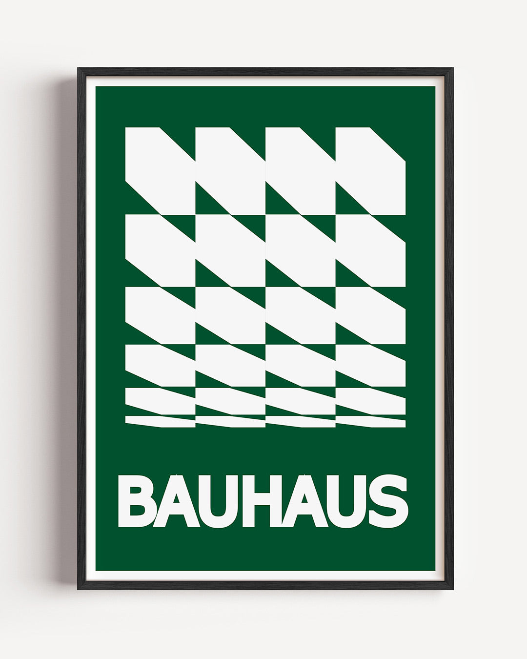 Vorm en ritme – staande Bauhaus poster als wanddecoratie