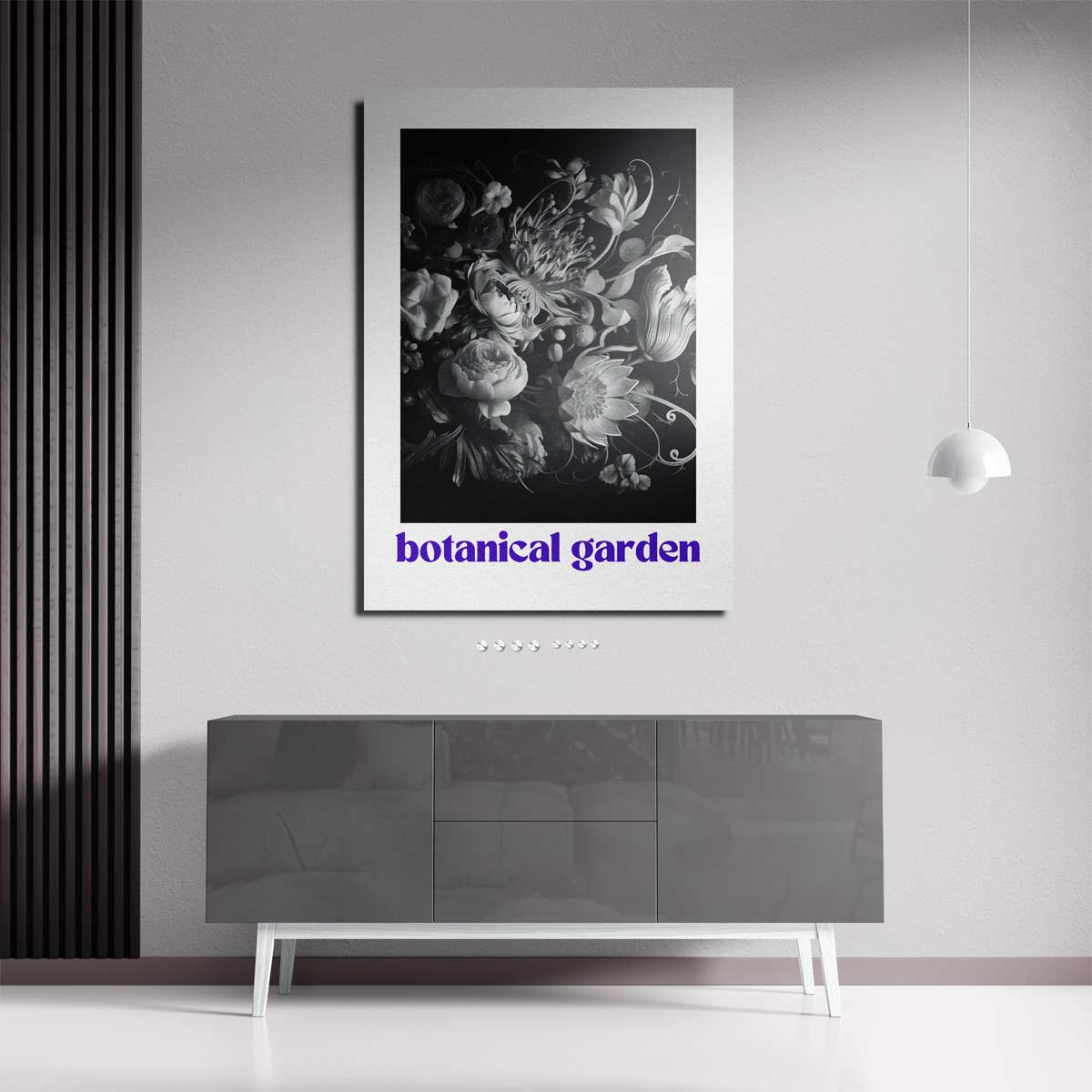 Botanische Tuin Wandkunst – staande wandkunst voor woonkamer of interieur