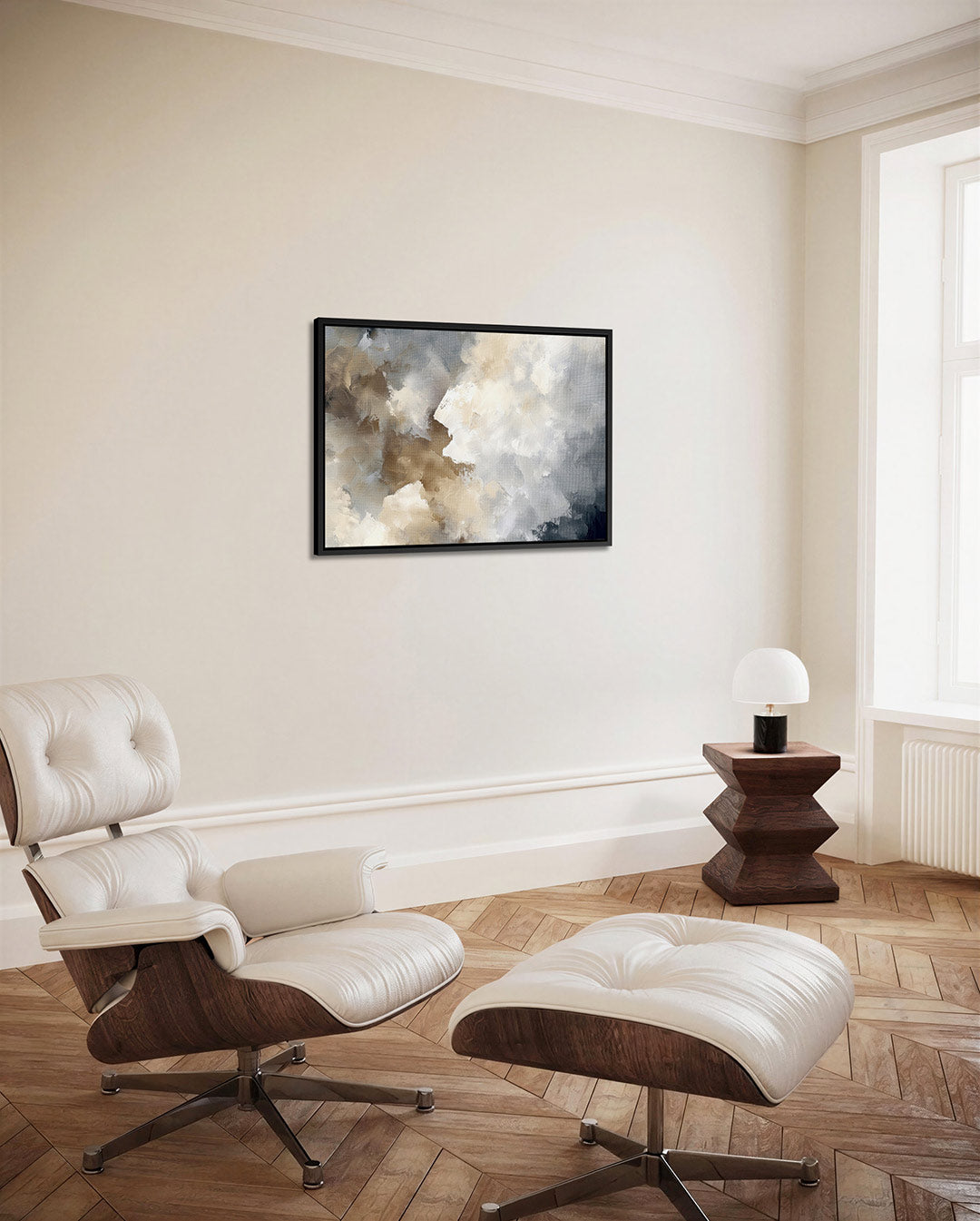 Zachte kleuren compositie – alternatieve weergave van het kunstwerk
