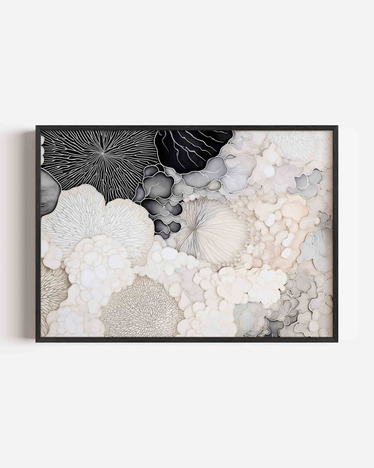 Organische vormen – abstracte landscape poster als wanddecoratie