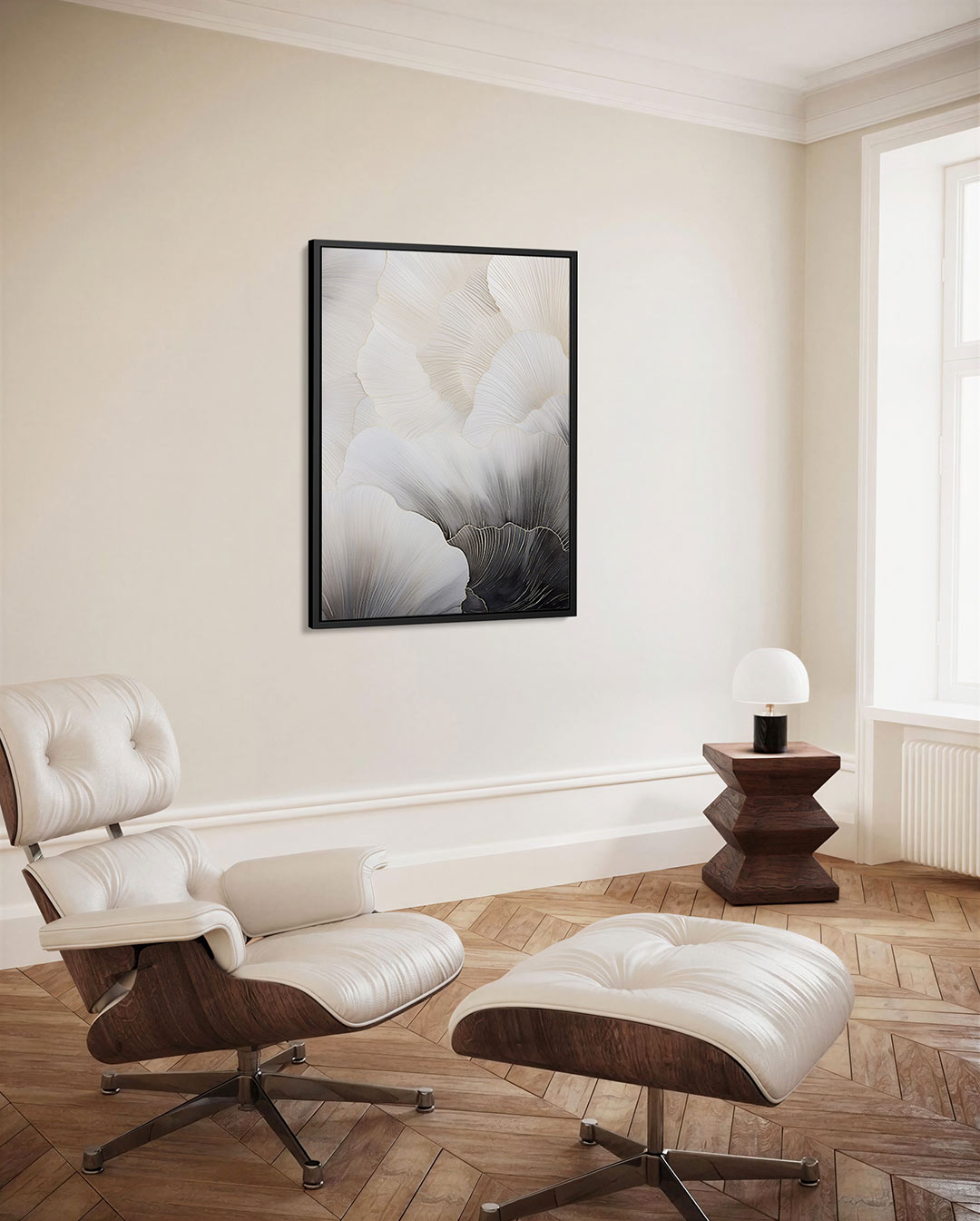Organische lijnen – staand wanddecoratie kunstwerk