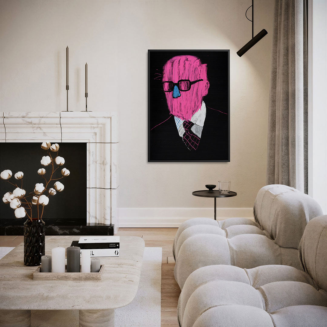 Kleurrijk portret – moderne staande wandkunst