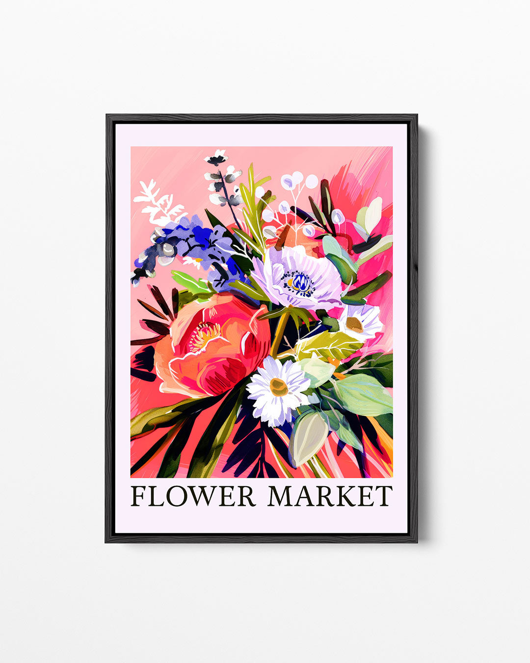 Bloemrijke compositie – staand wanddecoratie kunstwerk