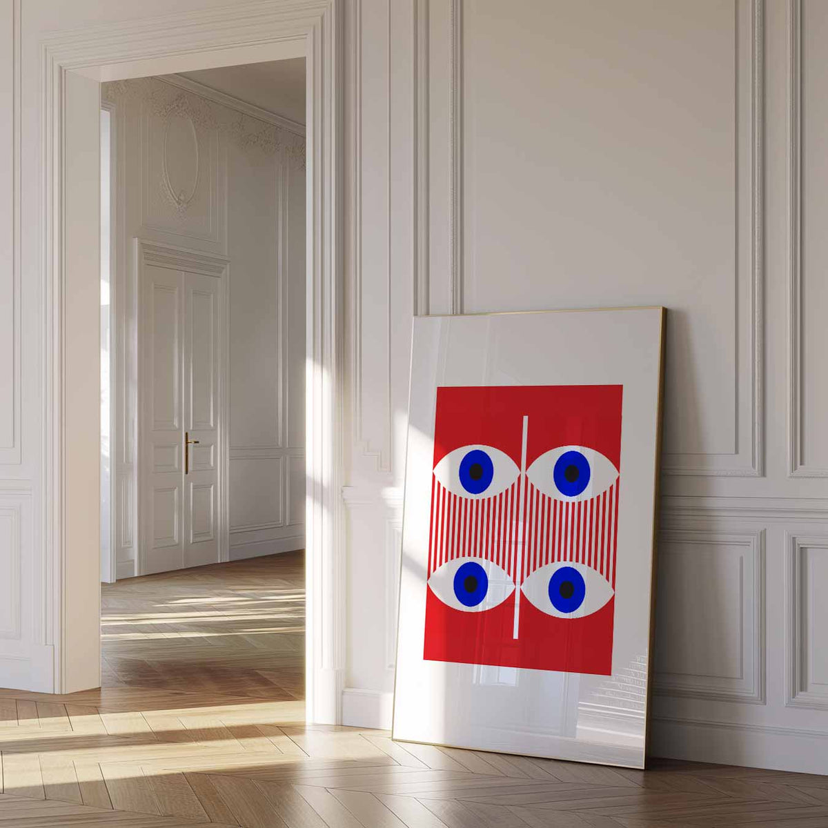 Oogverblindende Abstracte Kunstposter – dierenposter als moderne staande wanddecoratie