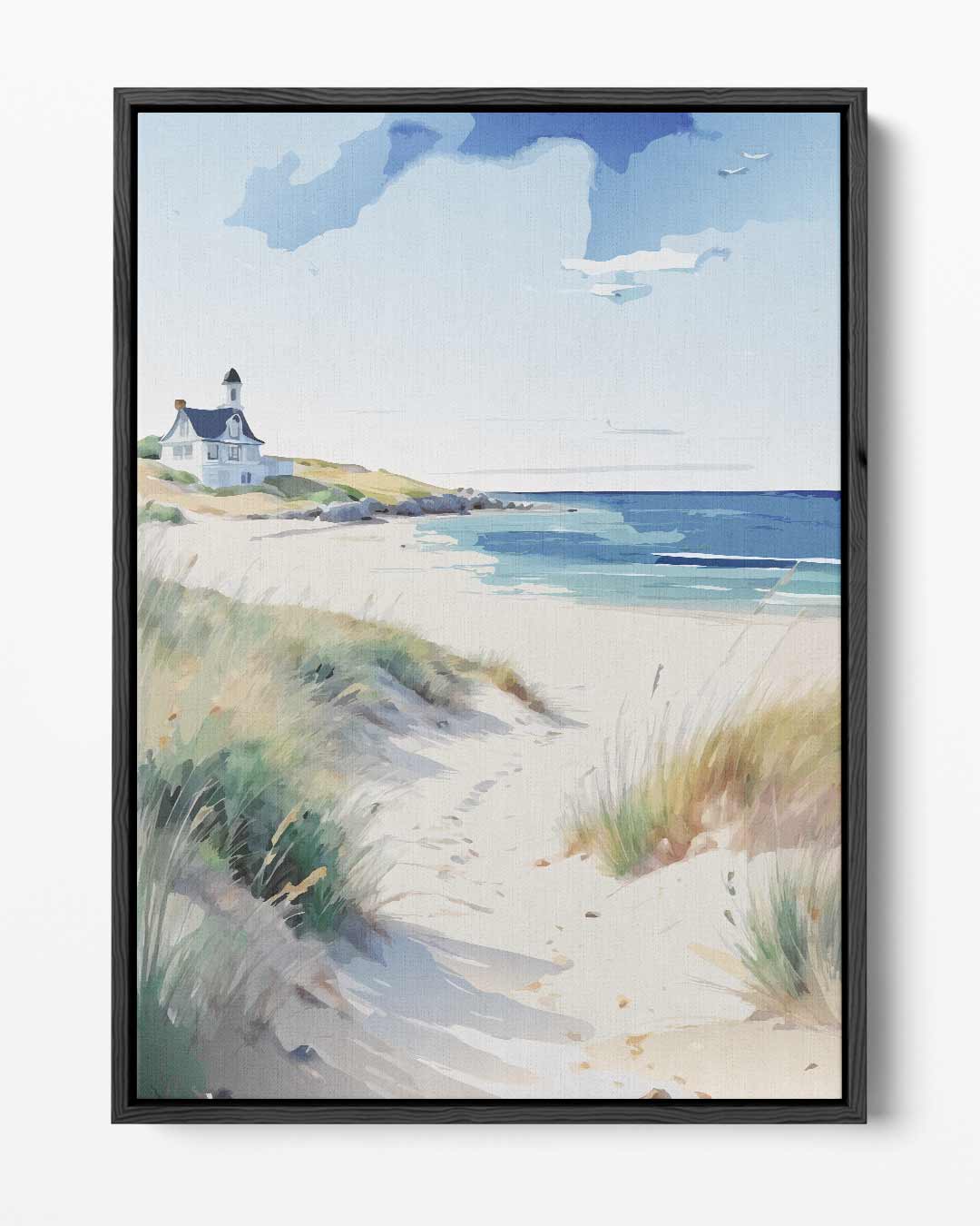 Zomer aan Zee – portret kunstwerk als wanddecoratie