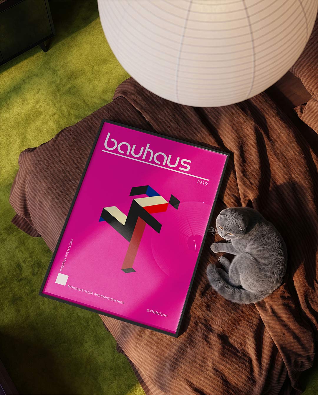 Vorm en kleur – moderne Bauhaus wandkunst als poster