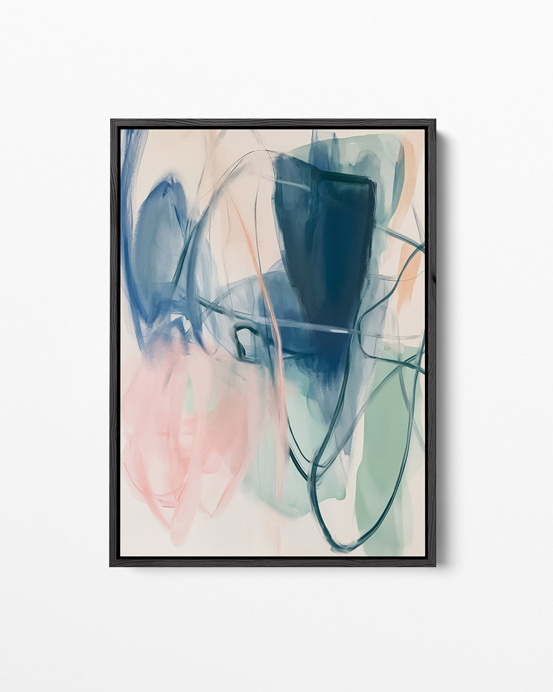 Vloeiende kleurcompositie – staand wanddecoratie kunstwerk