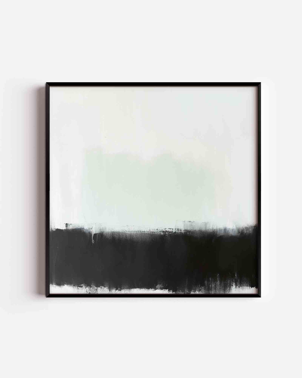 Abstracte zwart wit – vierkante poster met kleur en vormen als wanddecoratie