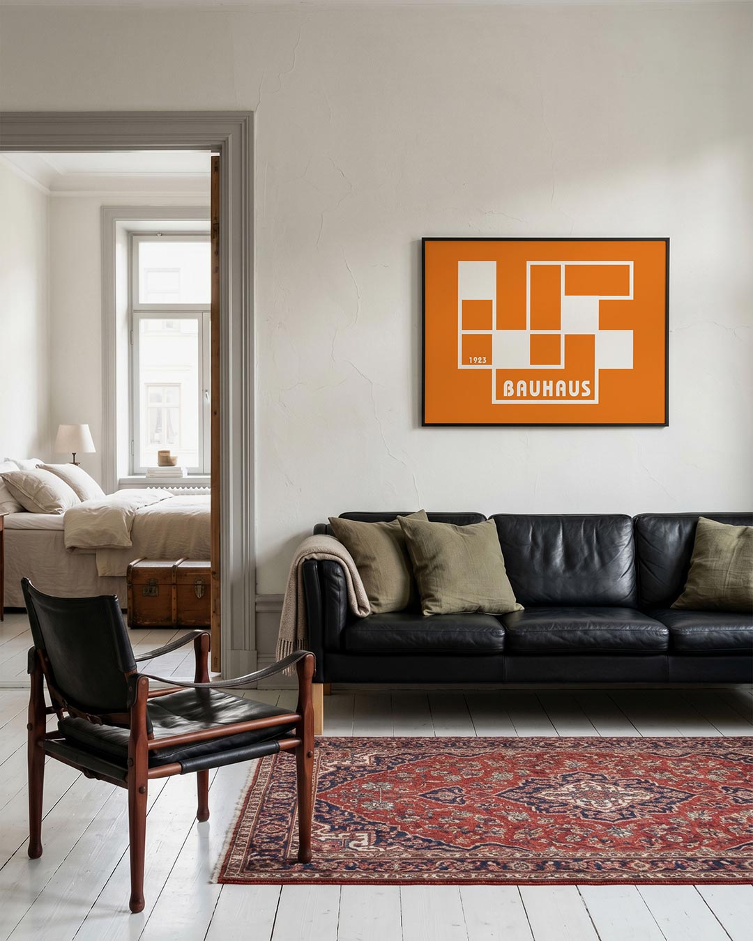 Vorm en kleur – geometrische Bauhaus poster in liggend formaat