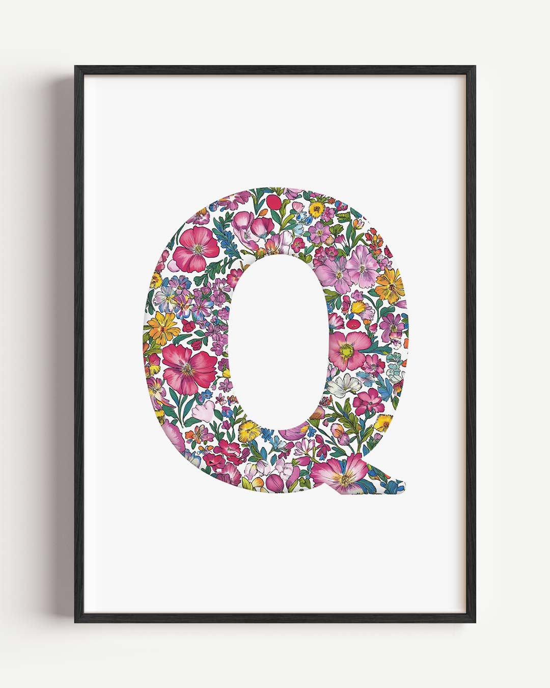 Bloemenpracht Letterposter – kids portret poster als wanddecoratie