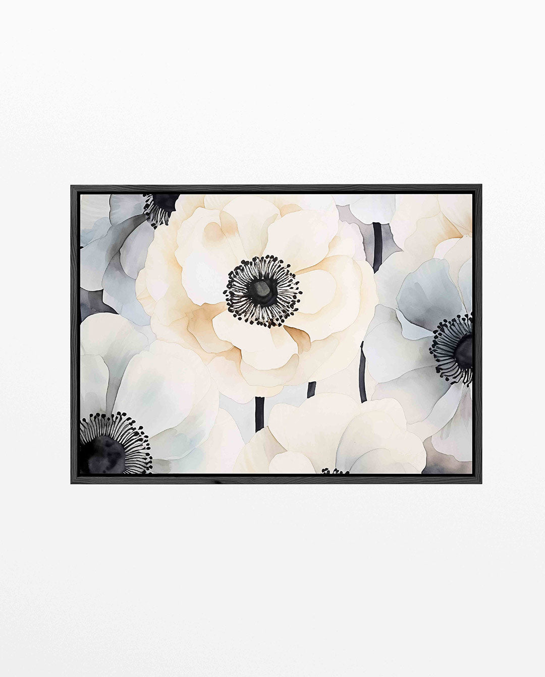 Bloemrijke harmonie – liggend wanddecoratie kunstwerk
