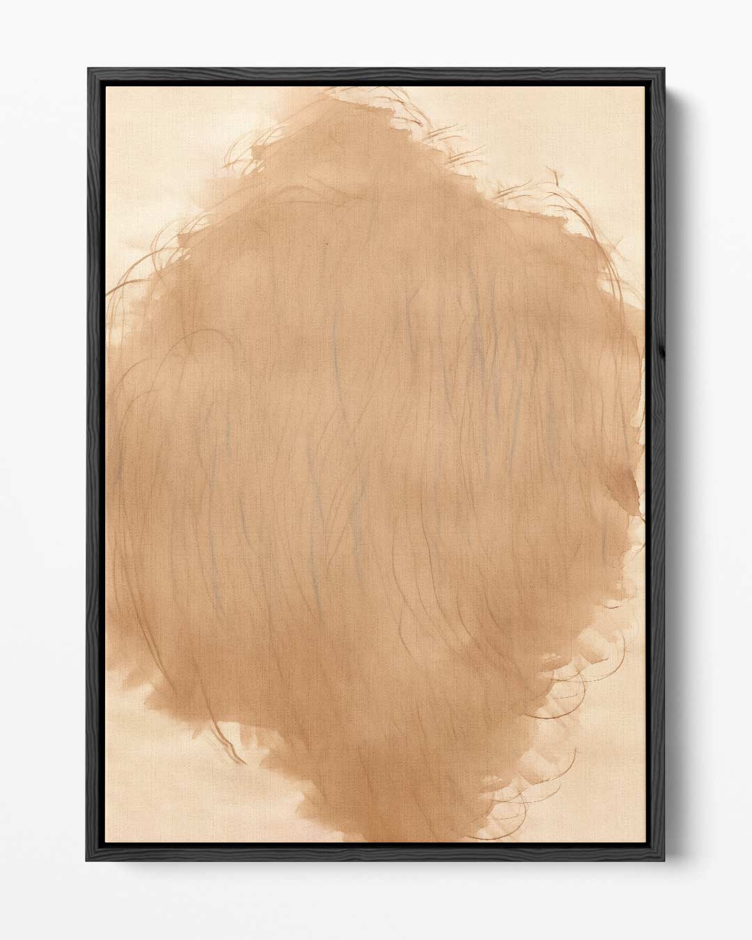Warme Vederzachte Mist – portret kunstwerk als wanddecoratie