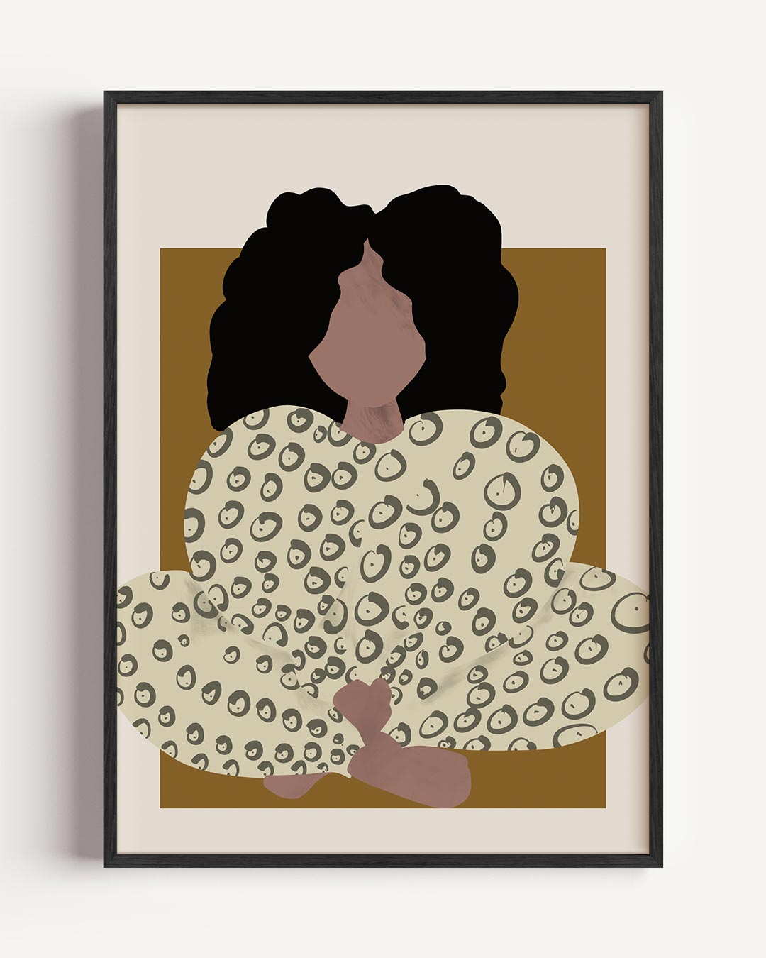 Eigentijdse Elegantie Vrouwelijke – vrouwelijk portret poster als wanddecoratie